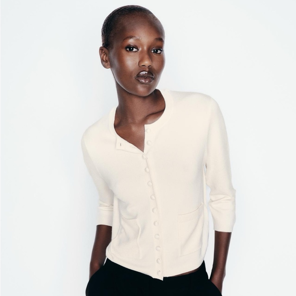 NWT - Cream Zara Cardigan